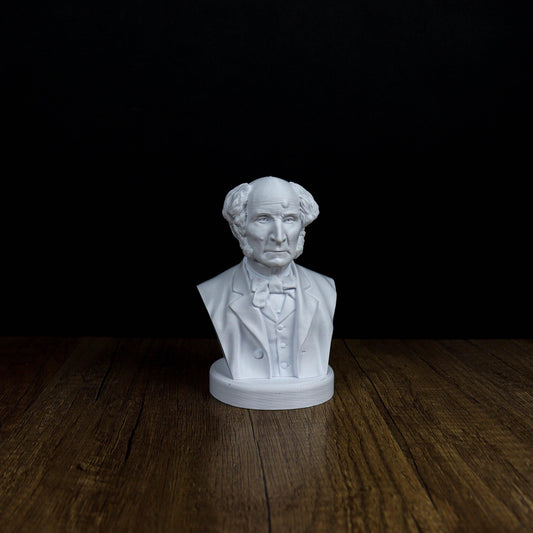 John Stuart Mill Bust, English Philosopher and Economist Sculpture