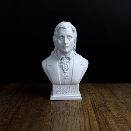 Niccolo Paganini Bust, Italian Violinist and Compose Statue