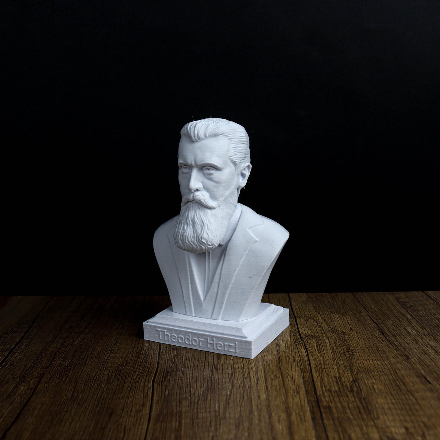 Theodor Herzl Bust, Visionary of Modern Zionism, Historical Home Decor