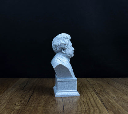 Alexander Dumas bust, French writer sculpture