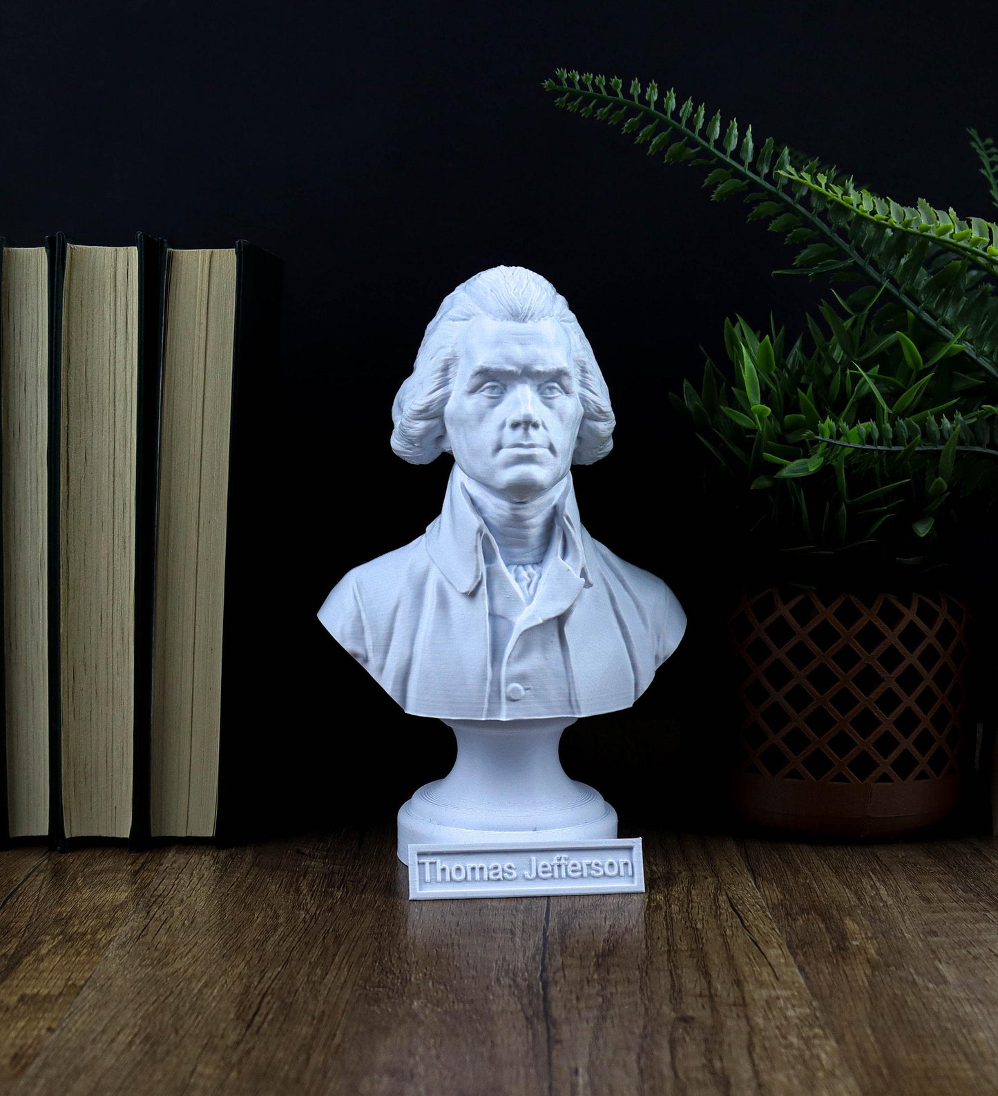Thomas Jefferson Bust, Founding Father sculpture, American history decor