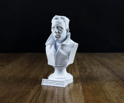 Albert Camus Bust, French Philosopher Sculpture