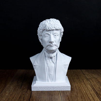 Antonio Salieri Bust, Classical Composer Statue, Music History Decor, Gift for Musicians