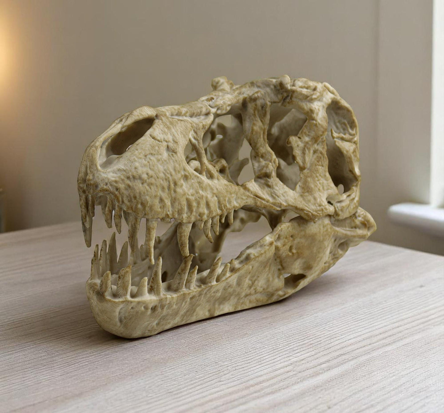 T-rex skull, TRex Aged Skull Replica, Prehistoric Dinosaur Fossil Decor, Jurassic Collectible Gift
