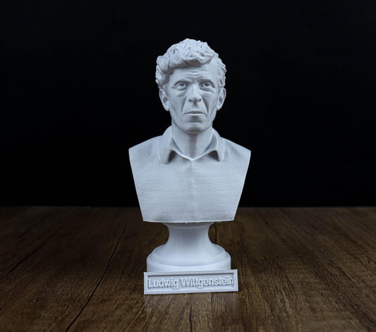 Ludwig Wittgenstein Bust, Austrian philosopher Statue, Sculpture Decoration ,Home Decor