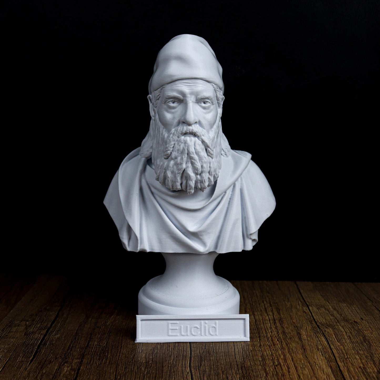 Euclid Bust, Statue of the Father of Geometry, Greek Mathematician Sculpture