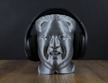 Kim Jong-un Headphone Holder, Desktop Decor Headphone 3d Bust Gift