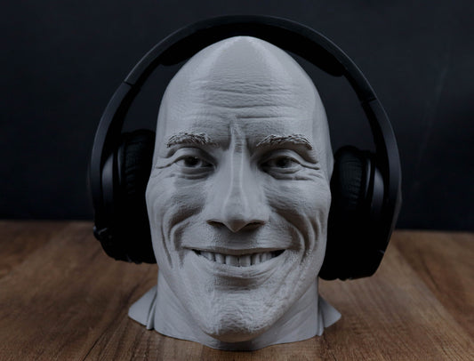 Dwayne The Rock Johnson Headphone Holder, Desktop Decor Headphone stand, Gaming Accessories