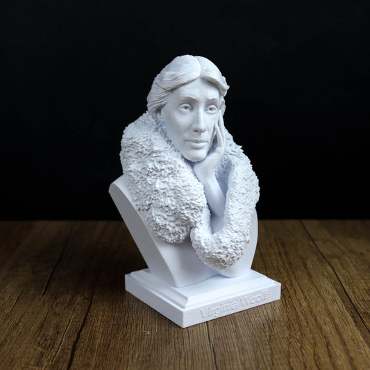 Virginia Woolf Statue, Literary Icon Sculpture, Feminist Author Decor, Writer Gift