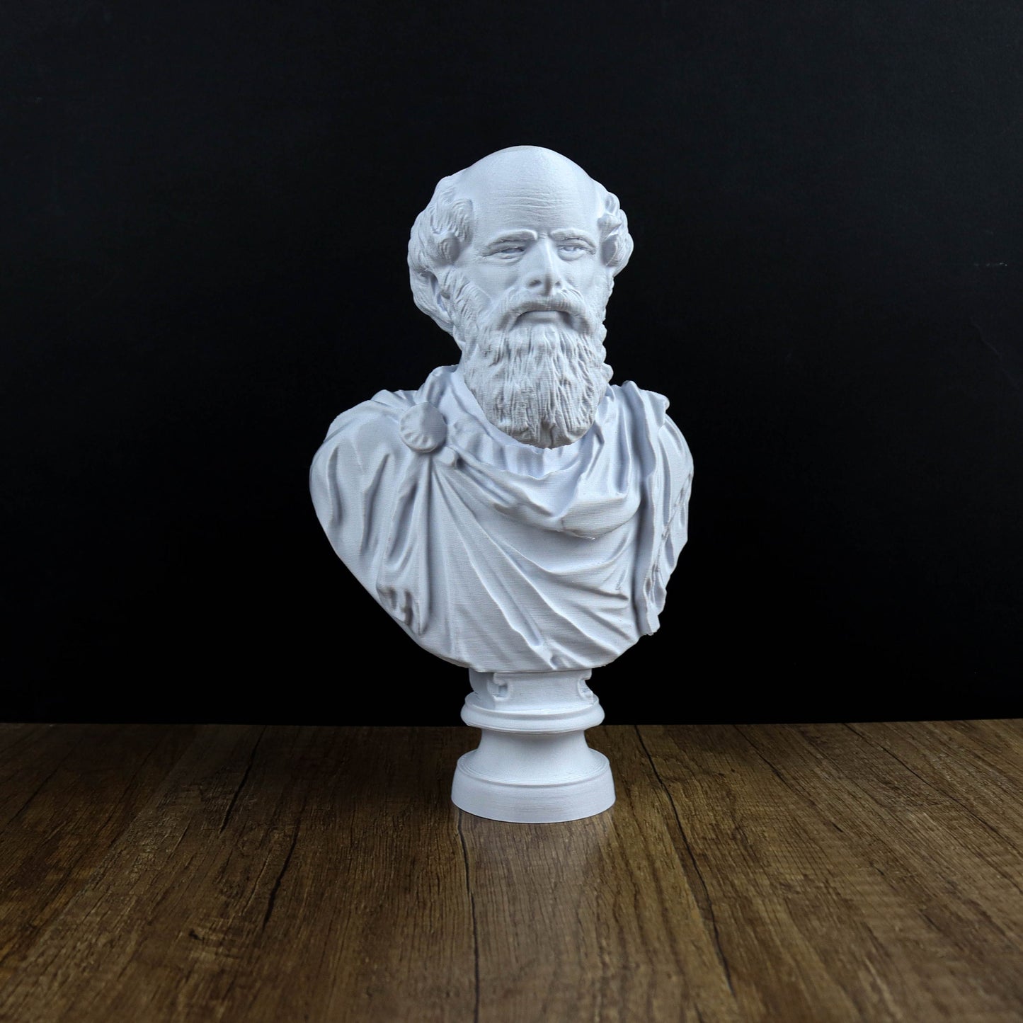 Archimedes Bust, Ancient Mathematician Statue, Greek Mythology Inspired Sculpture