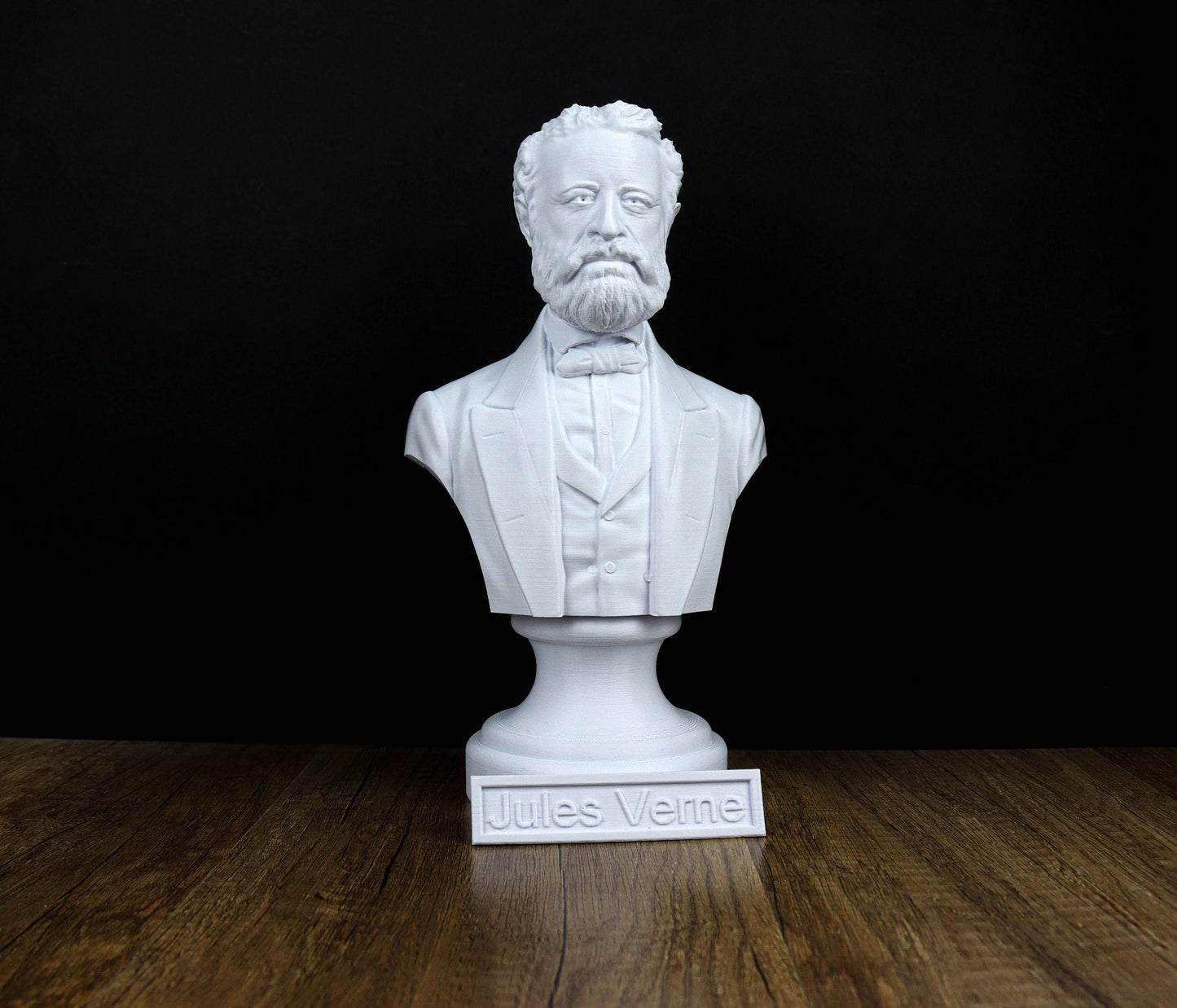 Jules Verne Bust, French Novelist and Poet Sculpture