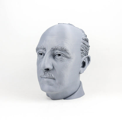 Francisco Franco Head Statue, Headphone Holder, Desktop Decor Headphone Stand Bust