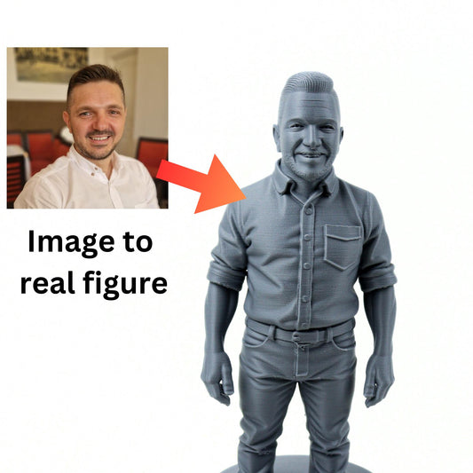 Personalized 3D Printed Action Figure: Custom Figurine Gift