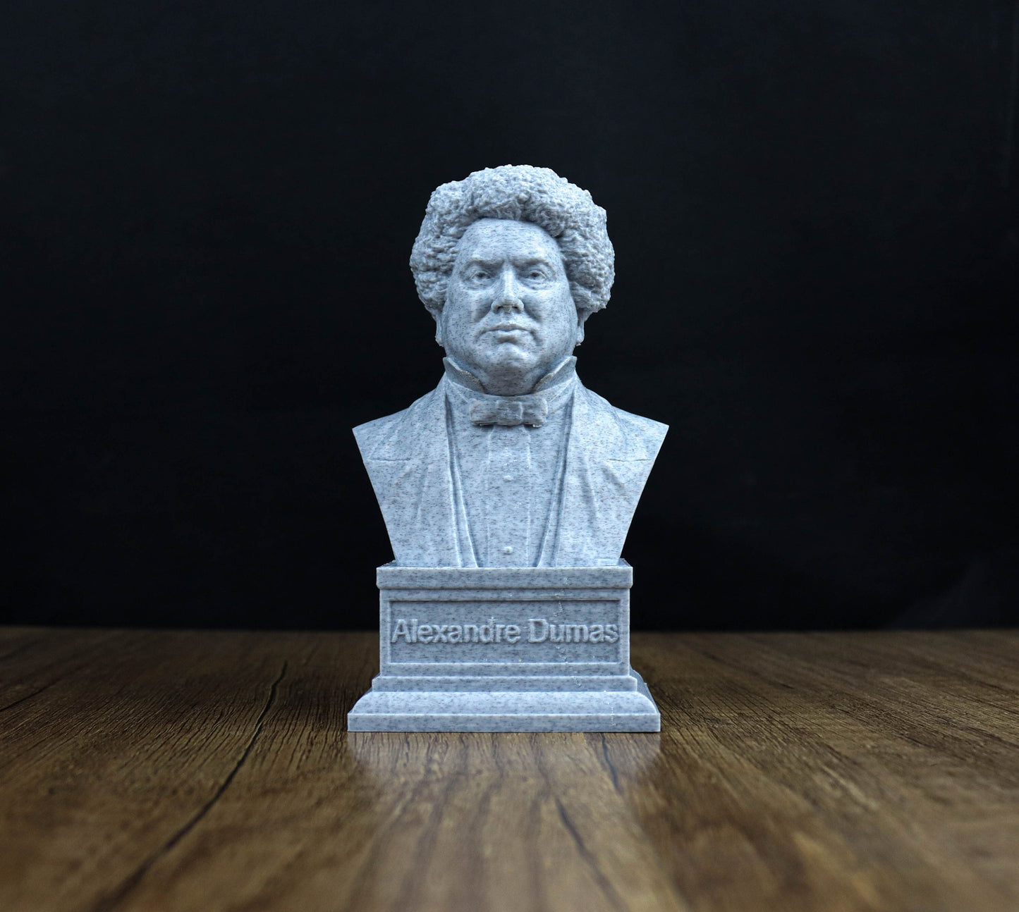 Alexander Dumas bust, French writer sculpture