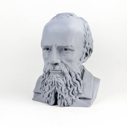 Fyodor Dostoevsky Headphone Holder, Russian Novelist Head Statue, Gift for Poetry
