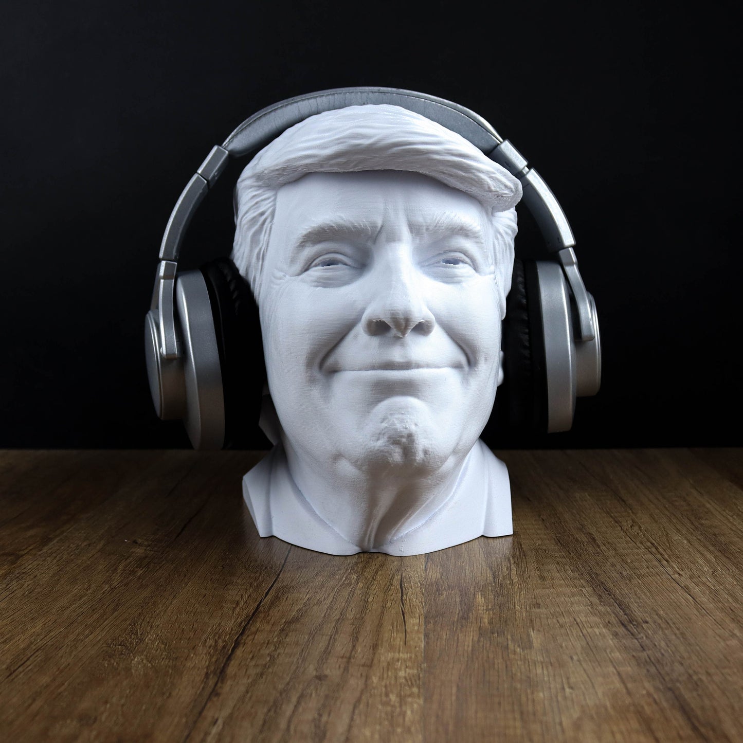 Smiling Trump Headphone Holder 3d Bust