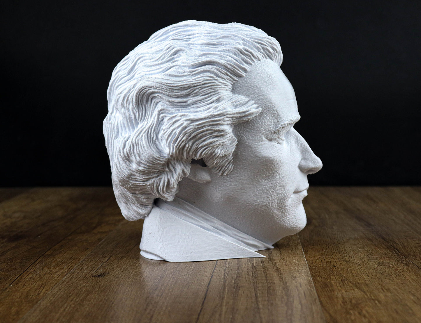 Alexander Hamilton Bust, Founding Father of the United States Sculpture, Headphone Holder Decoration