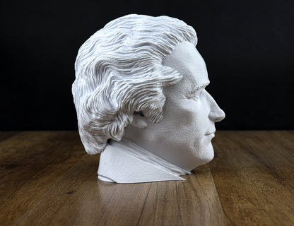 Alexander Hamilton Bust, Founding Father of the United States Sculpture, Headphone Holder Decoration