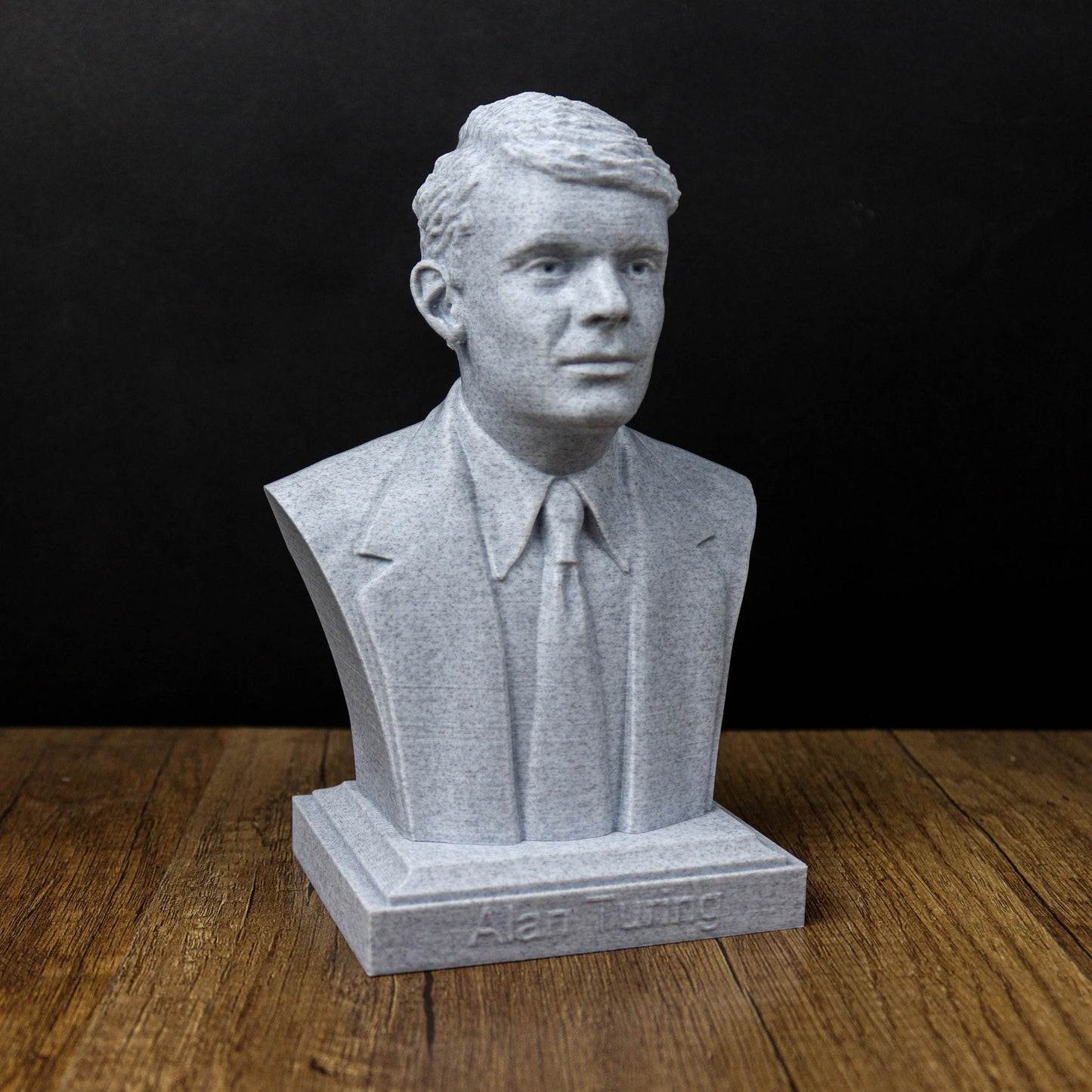 Alan Turing Bust, Enigma Codebreaker Statue, World War II Hero Sculpture