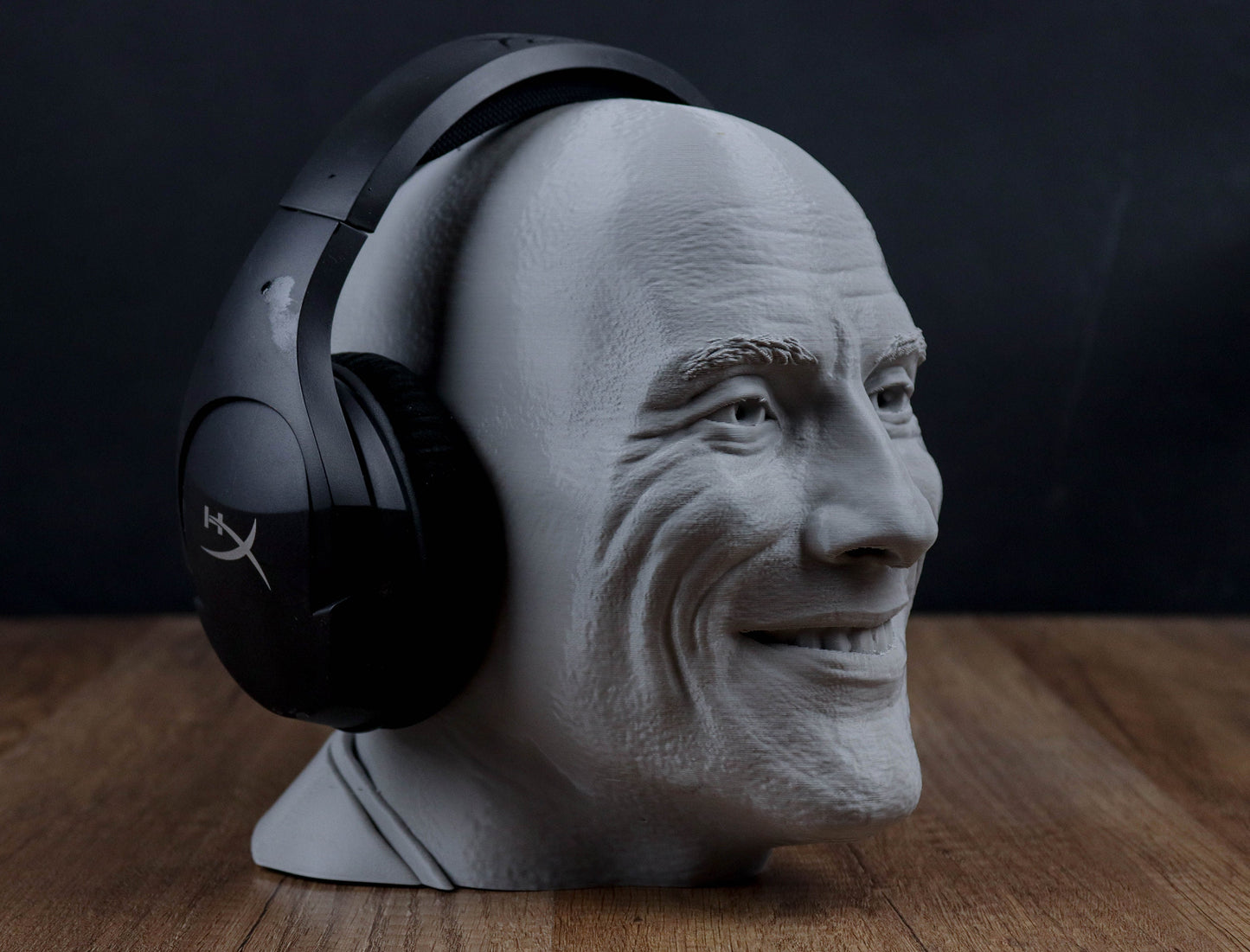 Dwayne The Rock Johnson Headphone Holder, Desktop Decor Headphone stand, Gaming Accessories