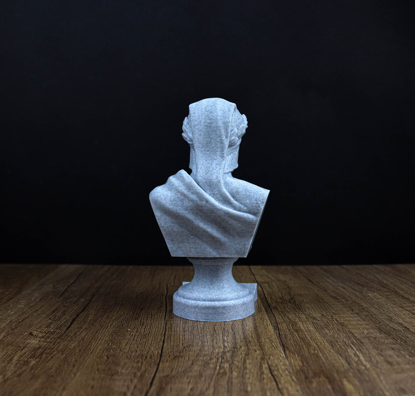Dante Alighieri Bust, Italian Poet Sculpture Active