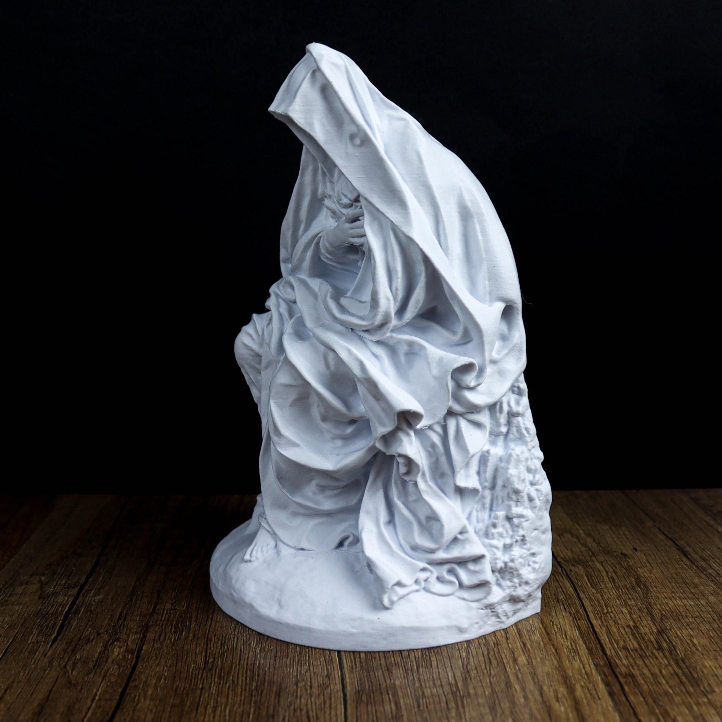 Seated Virgin Mary Bust, Religious Statue, Catholic Home Decor, Christian Gift