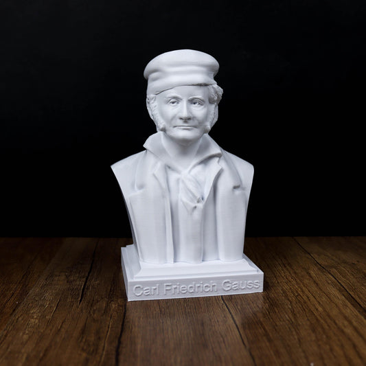 Carl Friedrich Gauss Bust, Mathematician Statue for Bookshelf and Office Decor