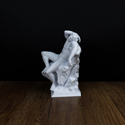 Barberini Faun Statue, Classical Mythology Art, Drunken Satyr Sculpture