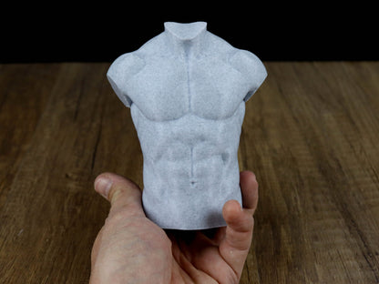 Male and Female Sculpture, Female Male Bust, Torso Naked Body Gift for her, Sculpture Decor