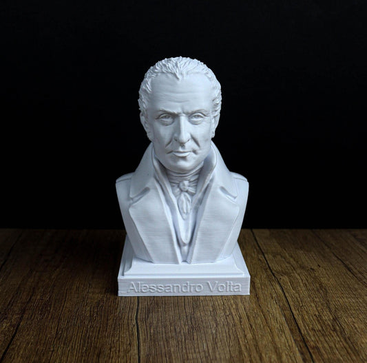 Alessandro Volta Bust, Italian Physicist and Chemist Sculpture, Unique Gift for Mathematicians & Thinkers