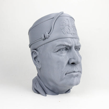 Benito Mussolini Bust, Il Duce Statue, Former Prime Minister of Italy Headphone Decor