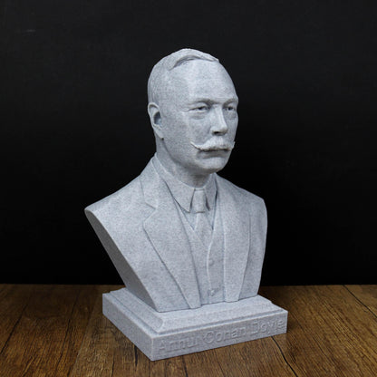 Arthur Conan Doyle bust, British Writer and Physician Statue, Gift for Book Lover