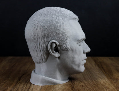 Steve McQueen Headphone Holder Bust, Headset Stand Figure, Room Decoration
