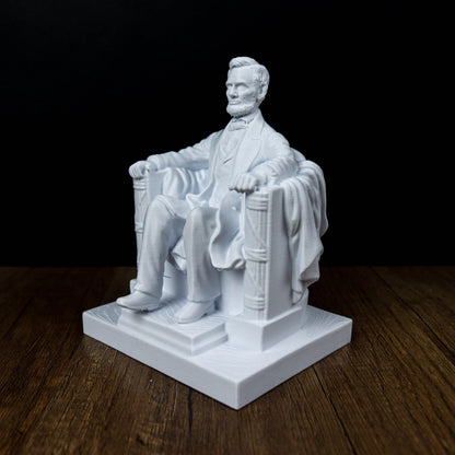 Lincoln Memorial Statue, Detailed Replica of Abraham Lincoln Bust for Home Decor, Office Accent
