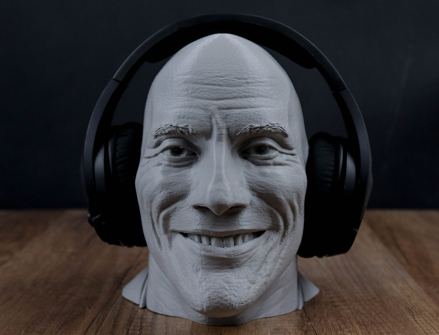 Dwayne The Rock Johnson Headphone Holder, Desktop Decor Headphone stand, Gaming Accessories