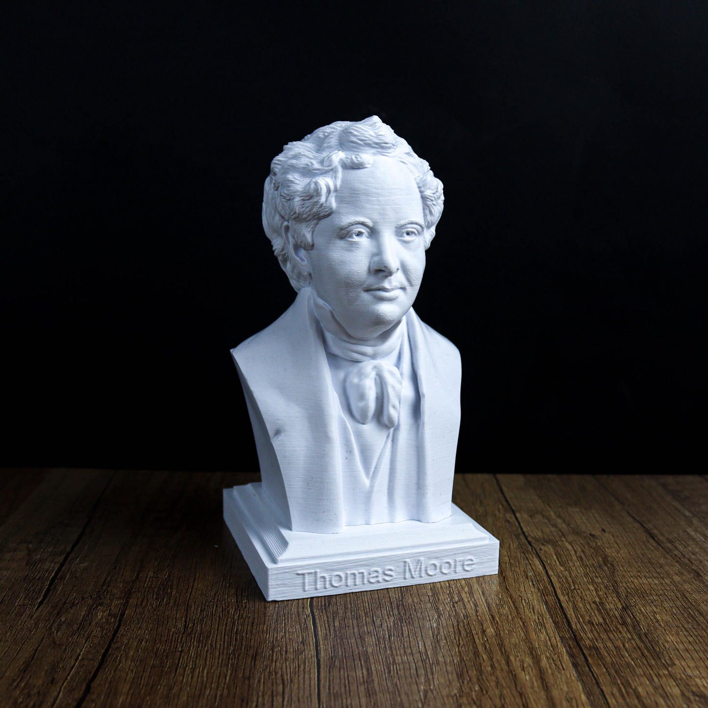 Thomas Moore Bust, Irish Writer and Poet, Philosopher and Utopia Author Statue for Bookshelf & Home Decor