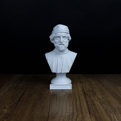 Donatello Bust, Famous Italian Sculptor of the Renaissance Period, Bookshelf Decor