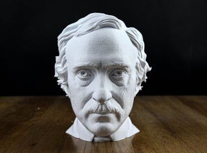 Edgar Allan Poe Bust, Headphone Holder Decoration of the American Writer, Poet
