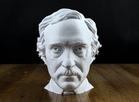 Edgar Allan Poe Bust, Headphone Holder Decoration of the American Writer, Poet