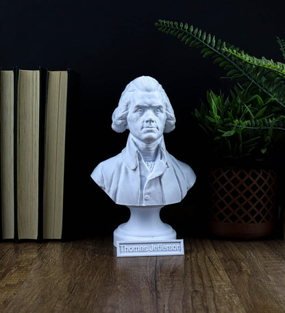 Thomas Jefferson Bust, Founding Father sculpture, American history decor
