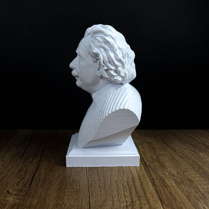 Albert Einstein Bust, German Physicist and Mathematician Desktop Statue