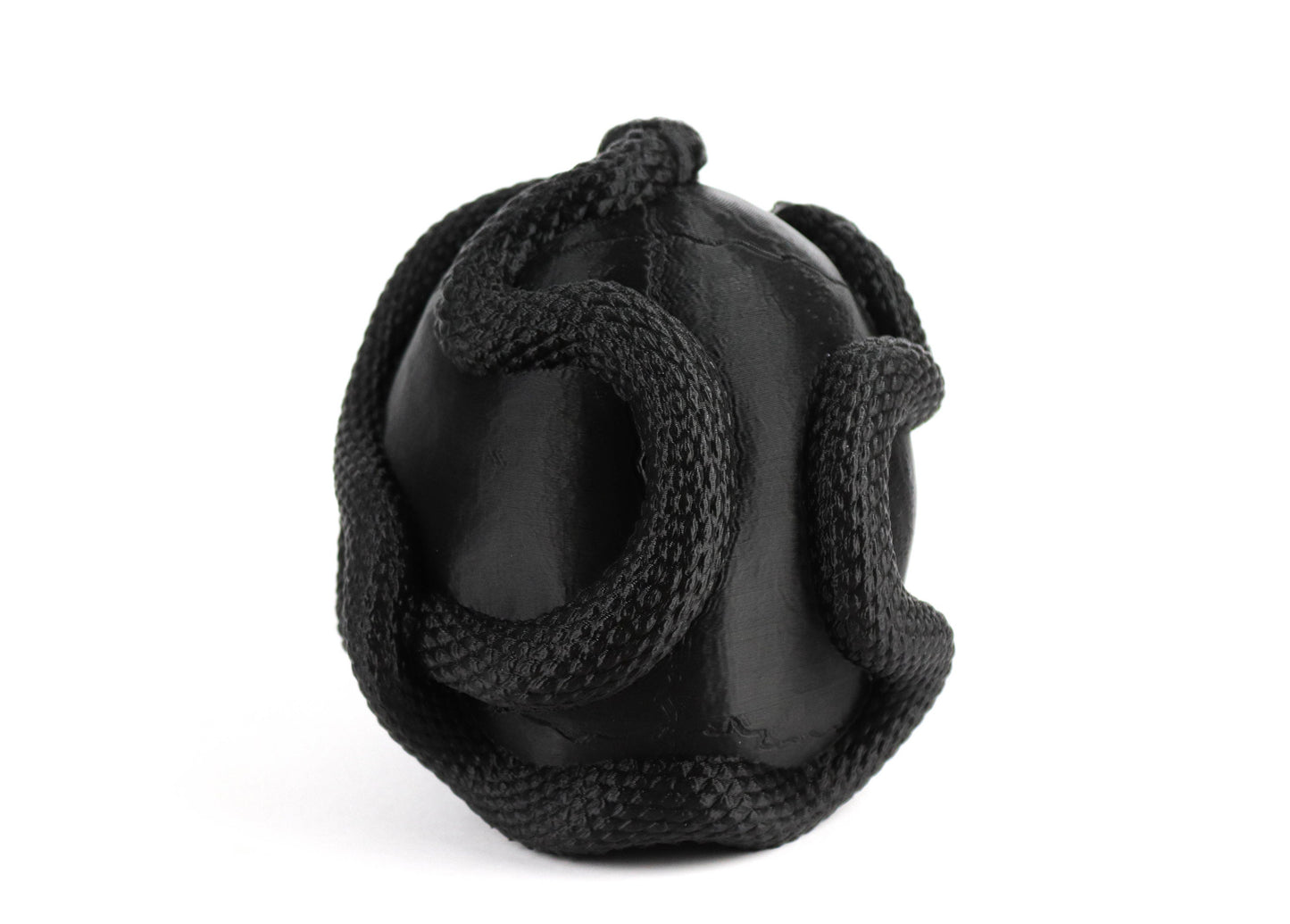 Skull and Snake Headphone Holder, Headset Stand, Bust, Sculpture, Decoration