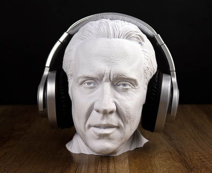 Nicholas Cage Headphone Holder, Headset Stand, Bust, Sculpture, Decoration