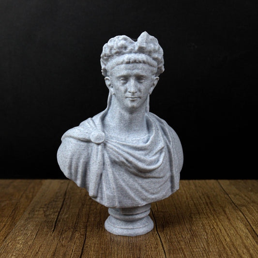 Emperor Claudius bust, Roman emperor statue, Classical decor, Gift for History Lovers