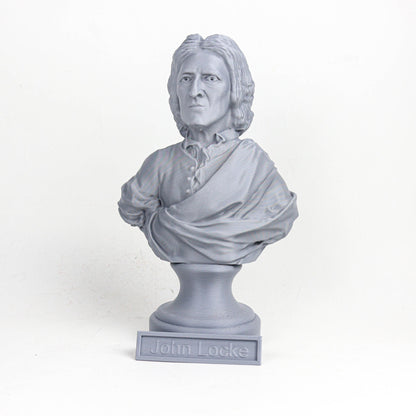 John Locke Bust, English English philosopher Statue, Sculpture Decoration