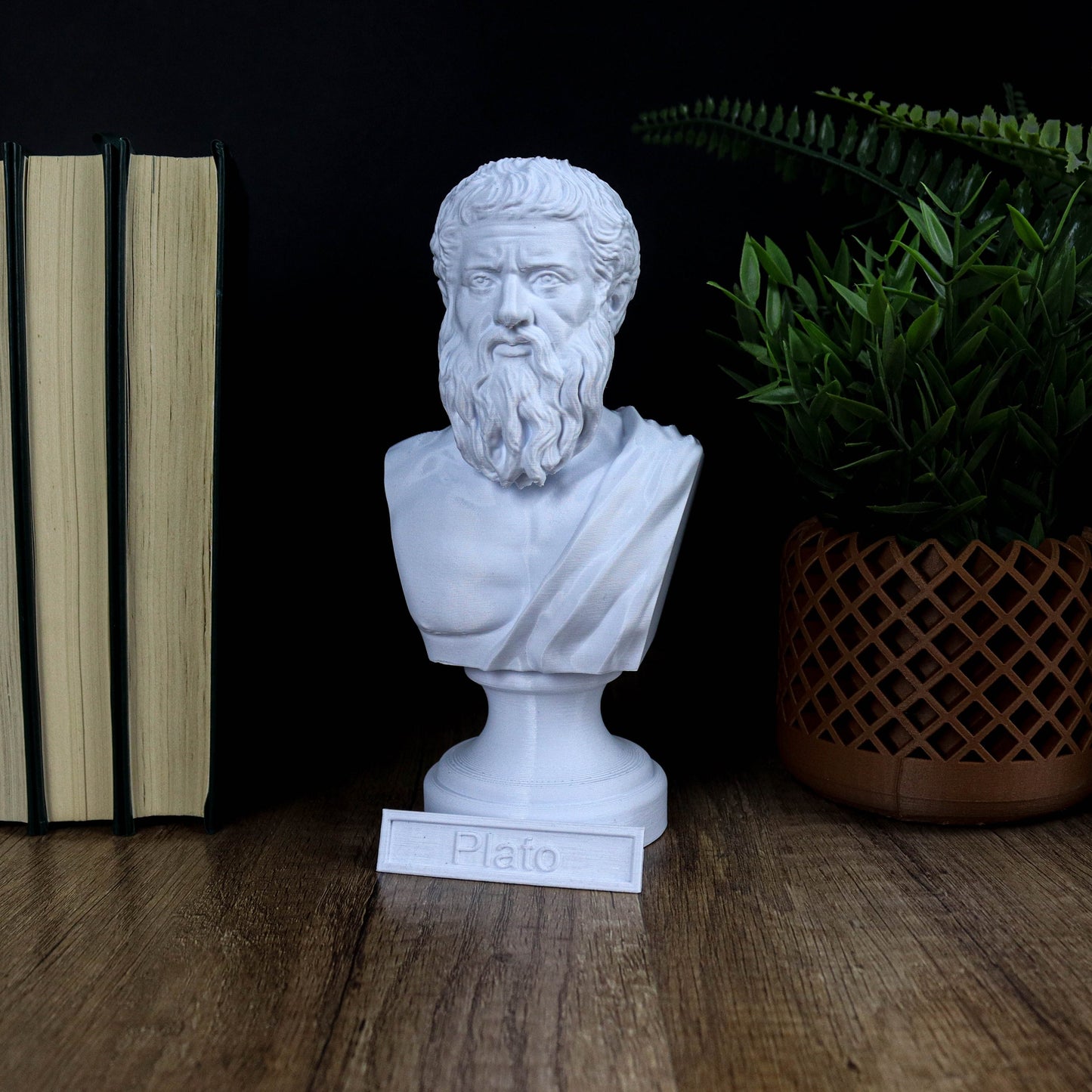 Plato Bust, Greek philosopher Statue, Greek Mythology Inspired Sculpture