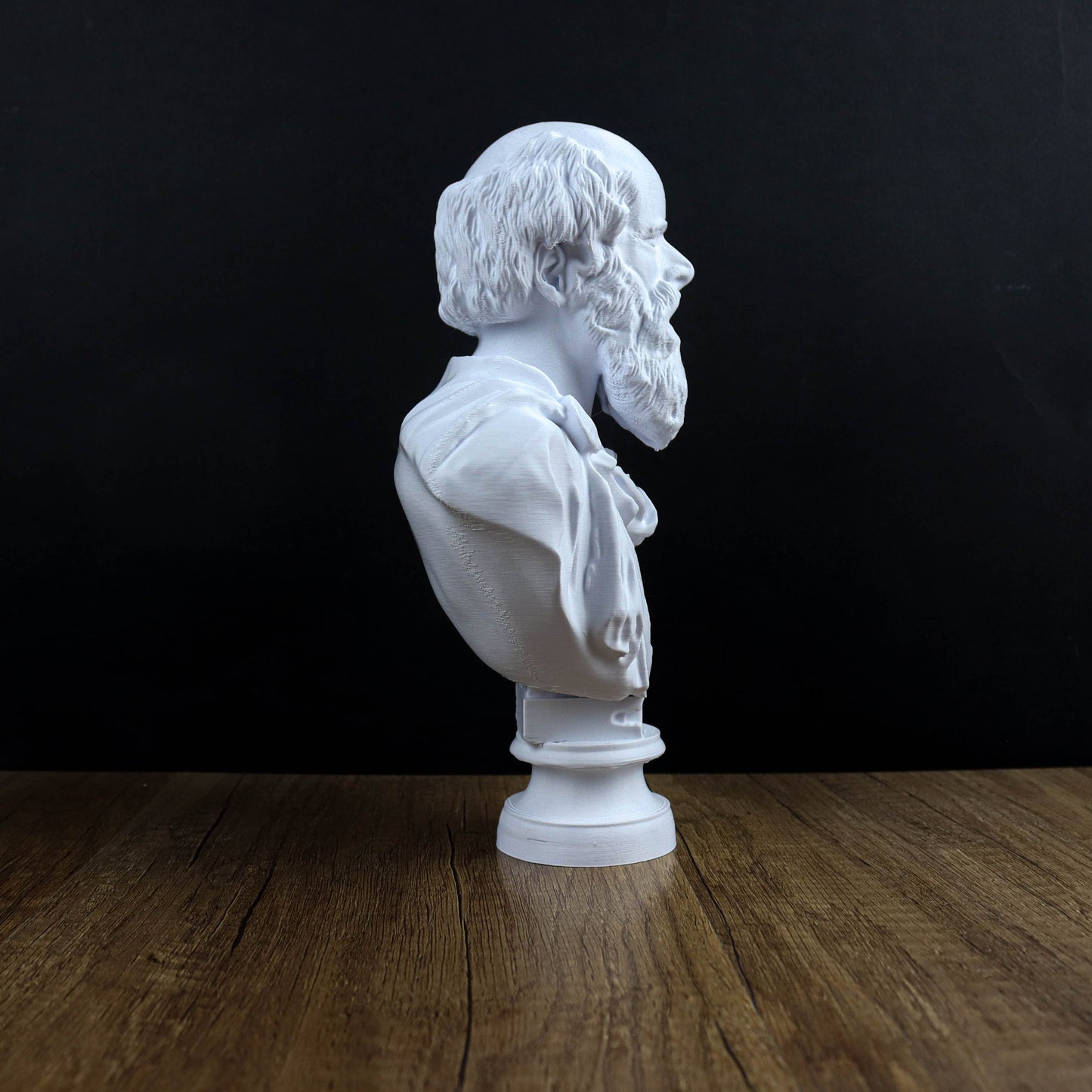 Archimedes Bust, Ancient Mathematician Statue, Greek Mythology Inspired Sculpture