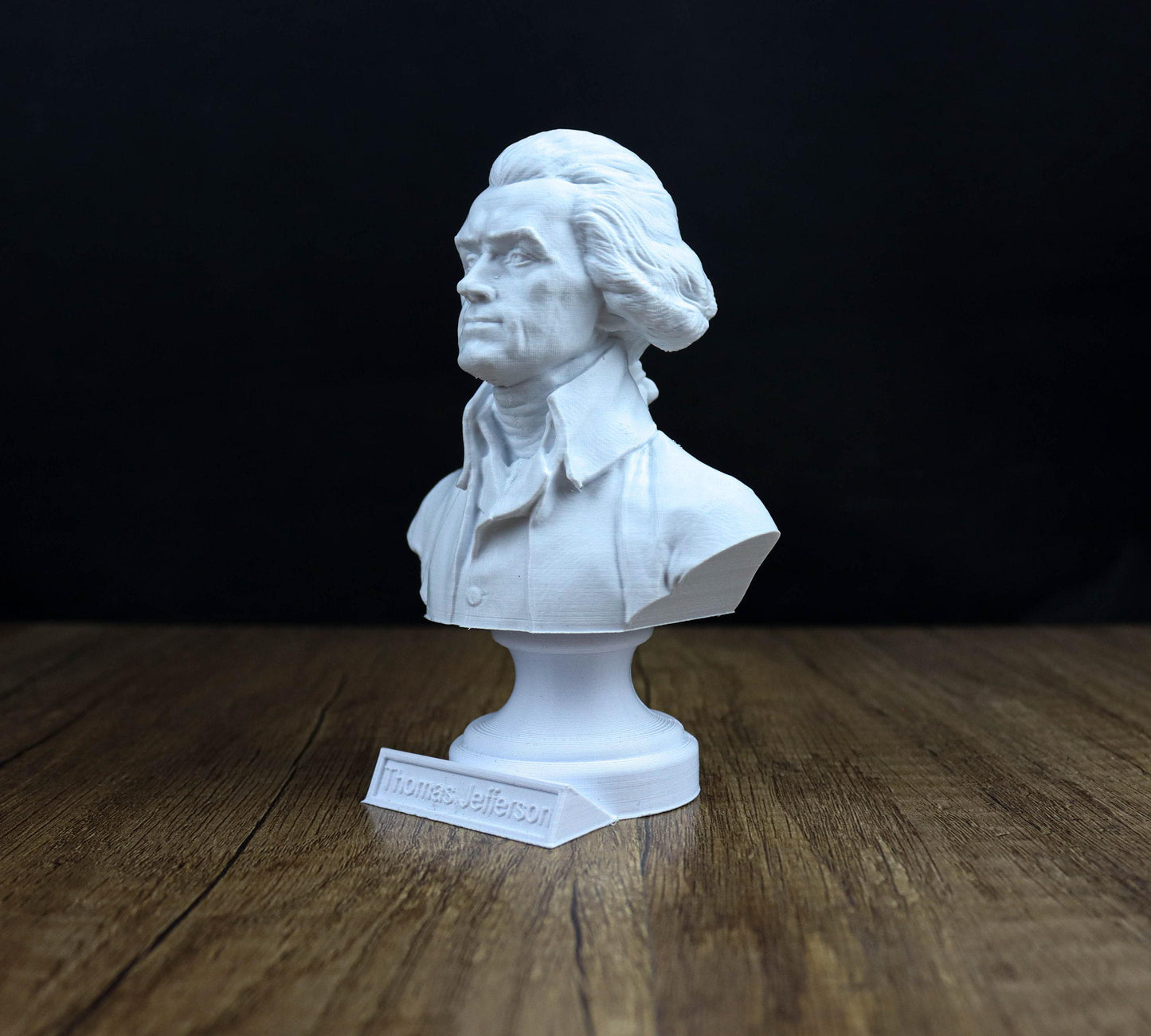 Thomas Jefferson Bust, Founding Father sculpture, American history decor