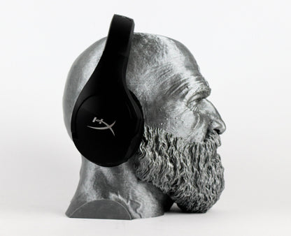 God of War Headphone Stand, Kratos Headphone Holder, Ragnarok Head, Gift for Gamer