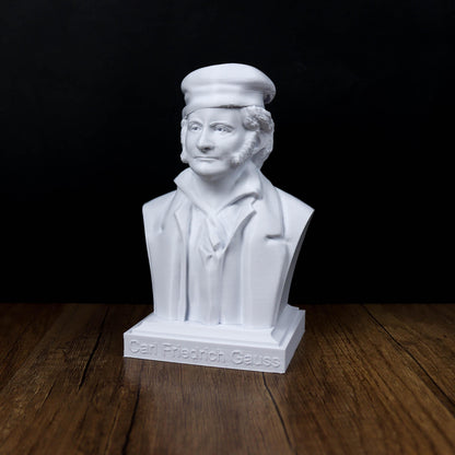 Carl Friedrich Gauss Bust, Mathematician Statue for Bookshelf and Office Decor